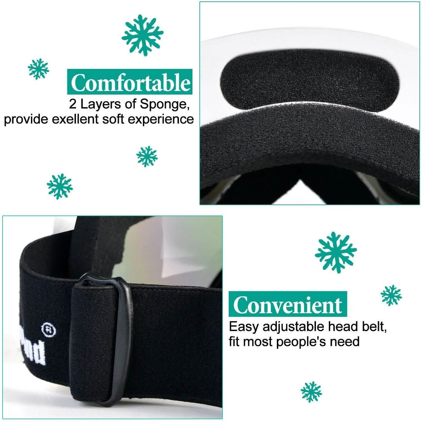 Adult Winter Ski Goggles Double Lens Eyewear Sunglasses DailySale