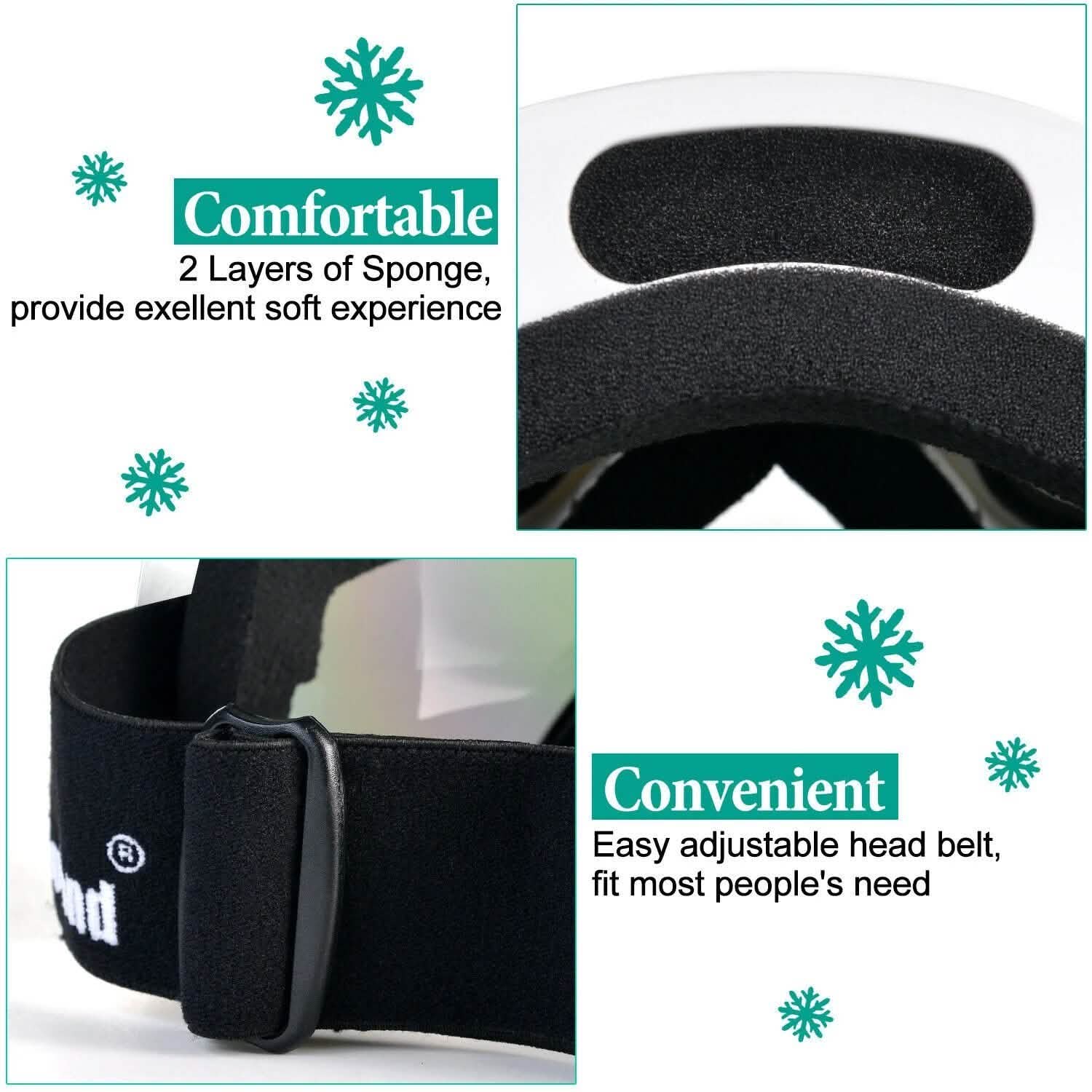 Adult Winter Ski Goggles Double Lens Eyewear Sunglasses DailySale