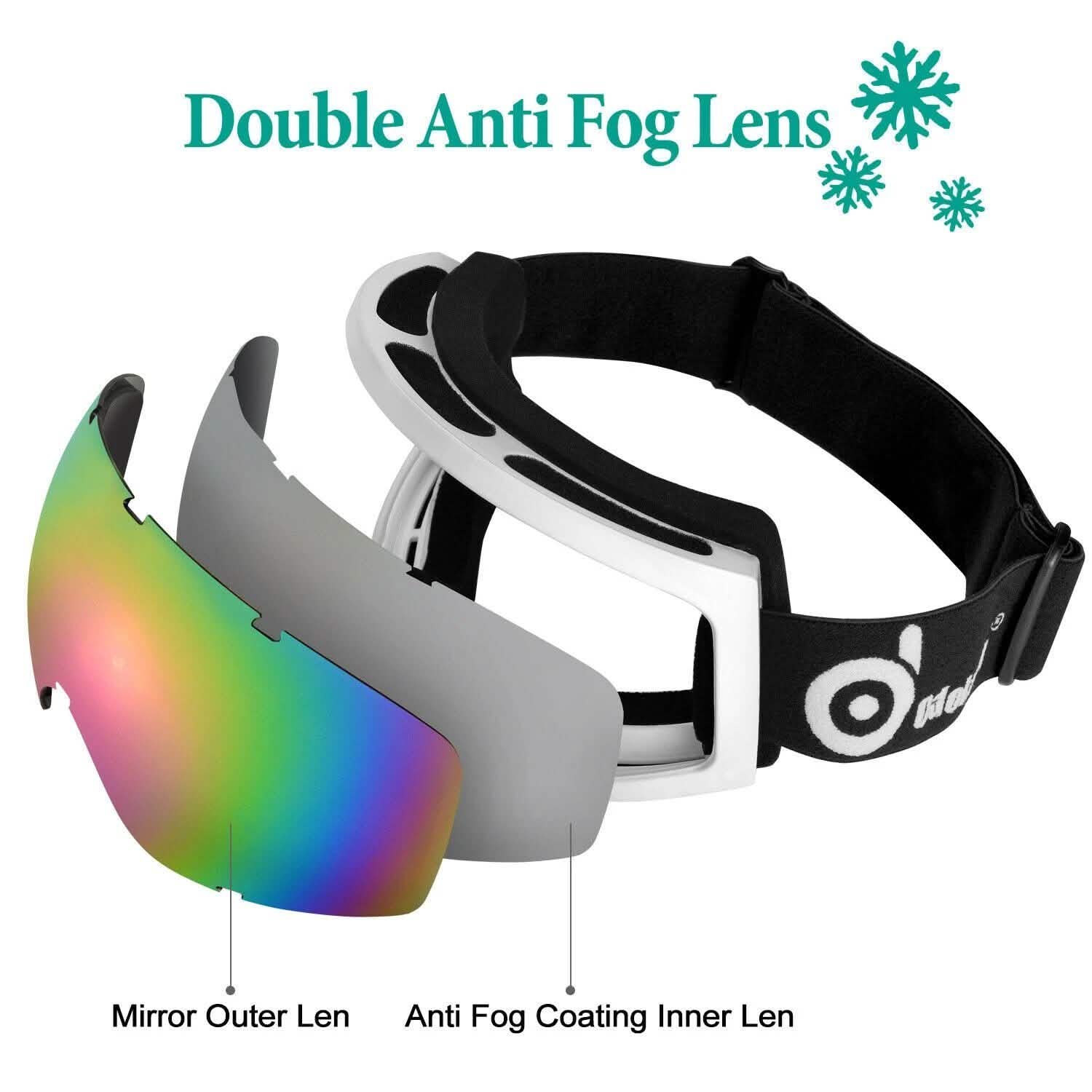 Adult Winter Ski Goggles Double Lens Eyewear Sunglasses DailySale
