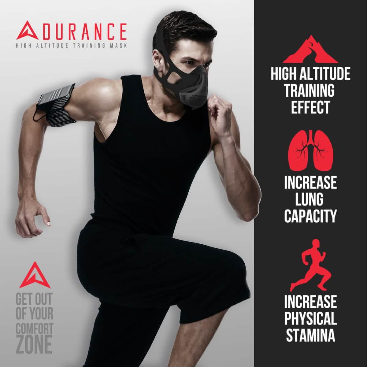 Adurance High Altitude Training Mask for Men and Women DailySale