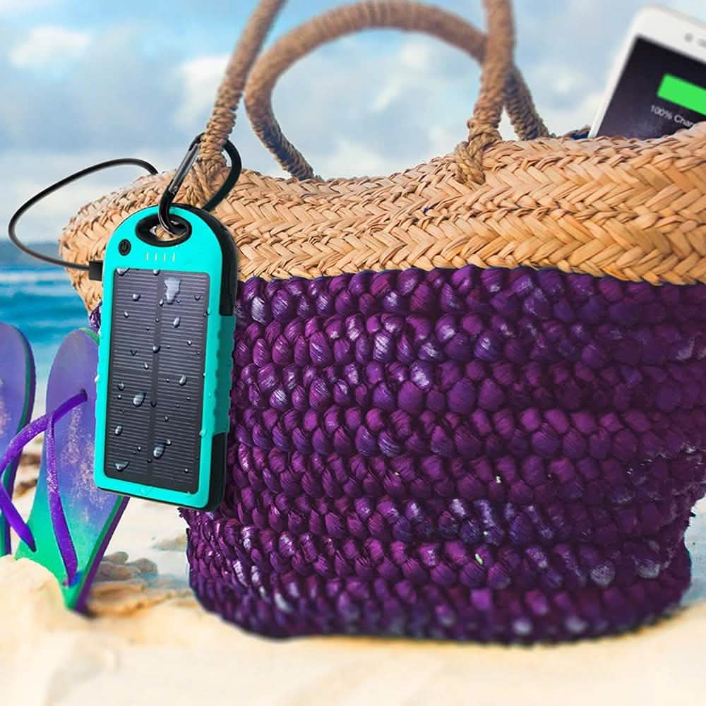 Aduro Powerup Solar 6,000 mAh Portable Backup Battery DailySale