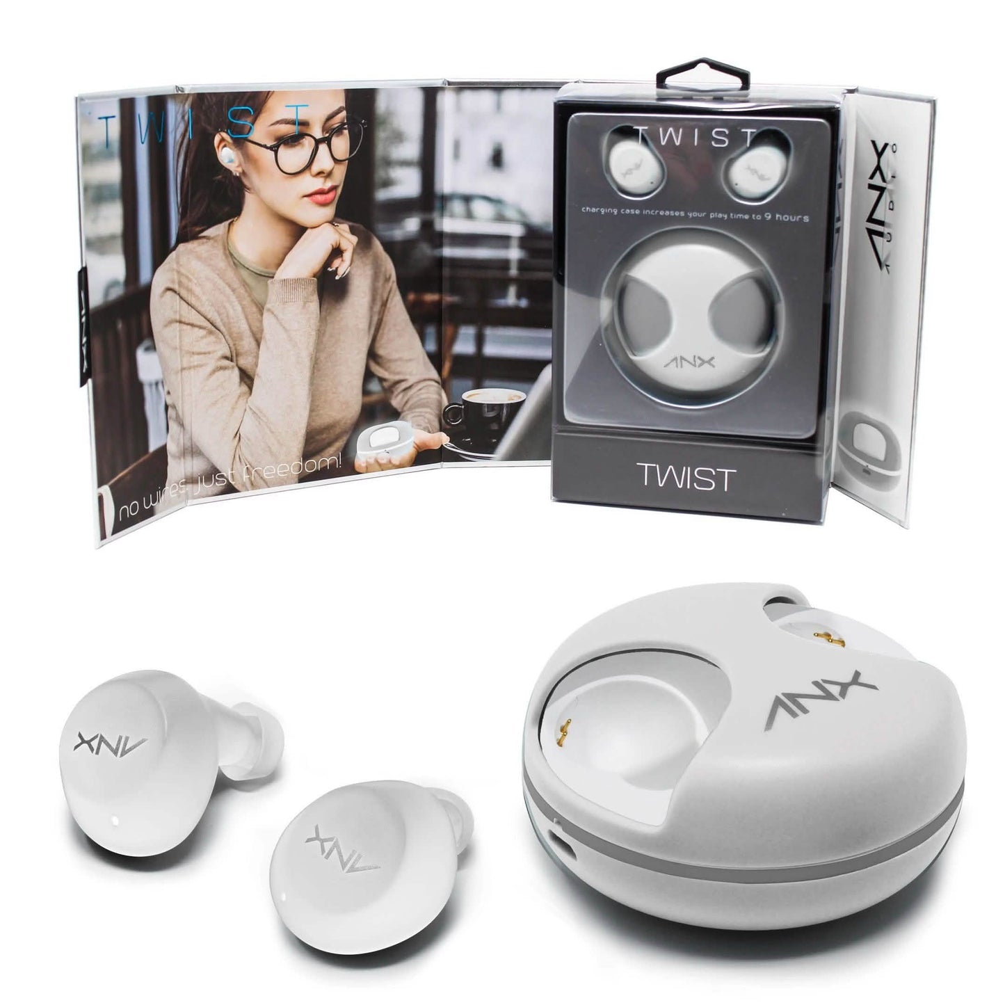 Aduro Twist True Wireless Earbuds with Charging Case DailySale
