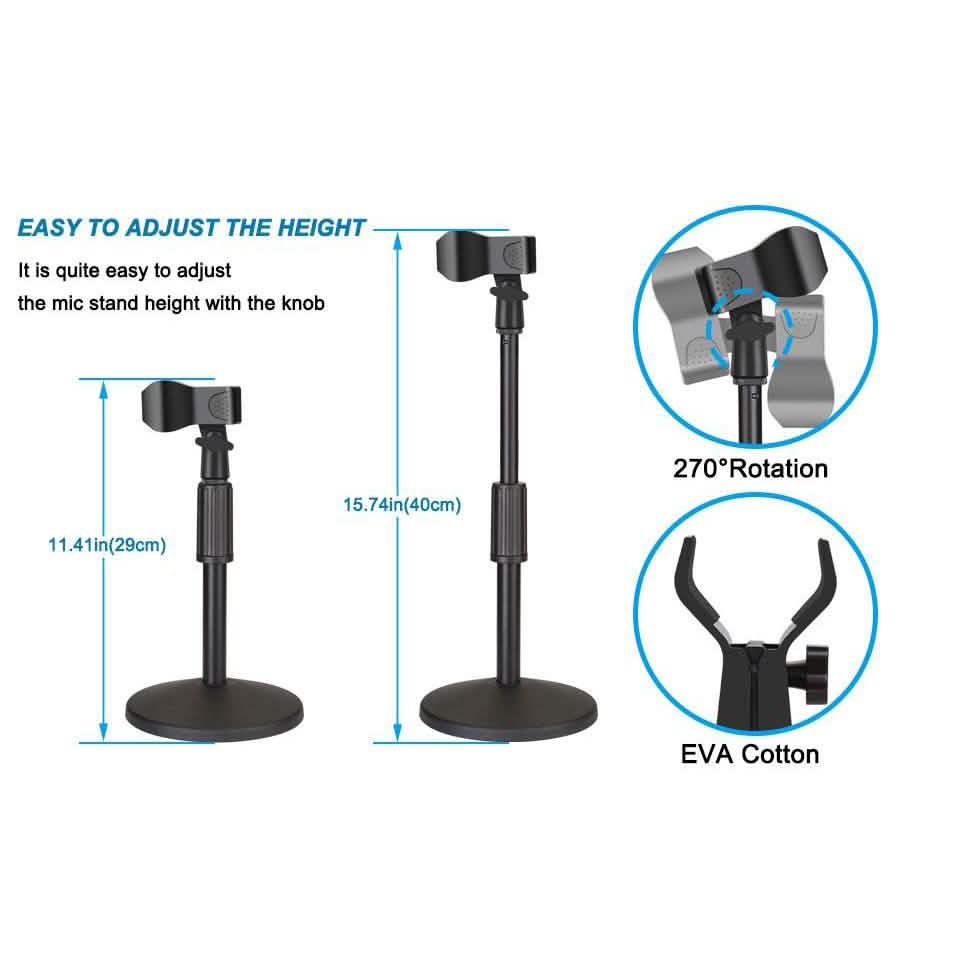 AGPtEK Desk Microphone Stand with Mic DailySale