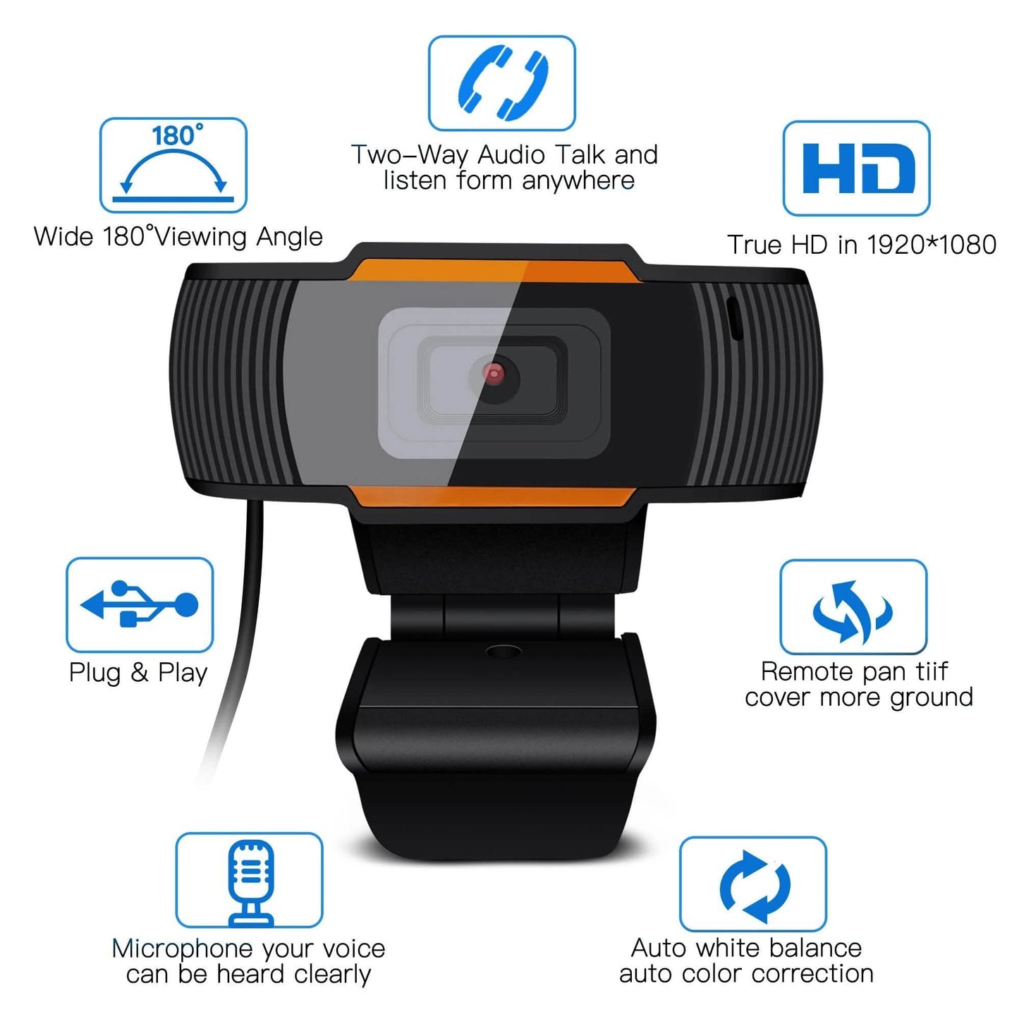 AGPTEK HD 1080P Auto Focusing Webcam with Microphone DailySale