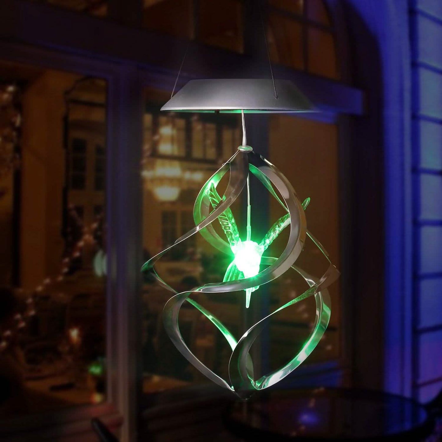 AGPtek Hummingbird Win Wind Chime Color Changing Solar Hanging Lights DailySale