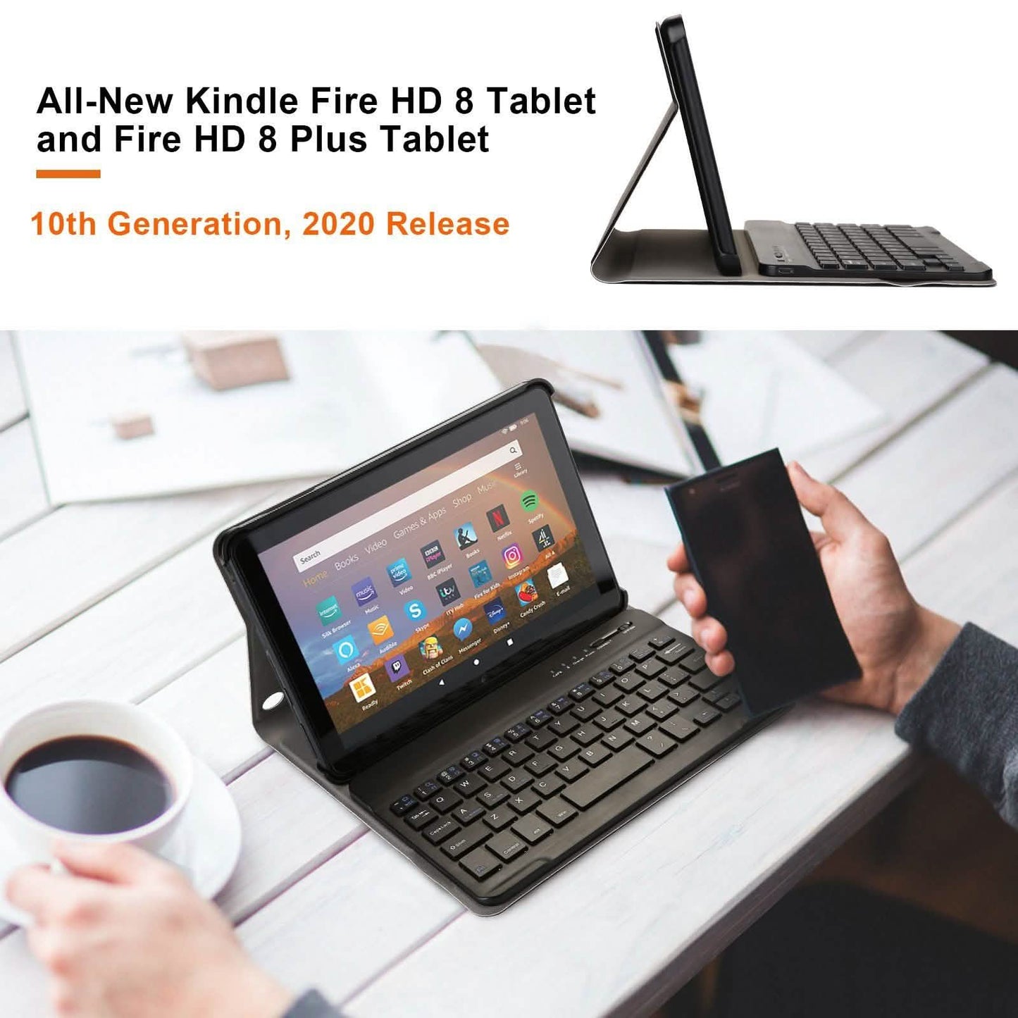 AGPtEK Kindle Fire Keyboard Case DailySale
