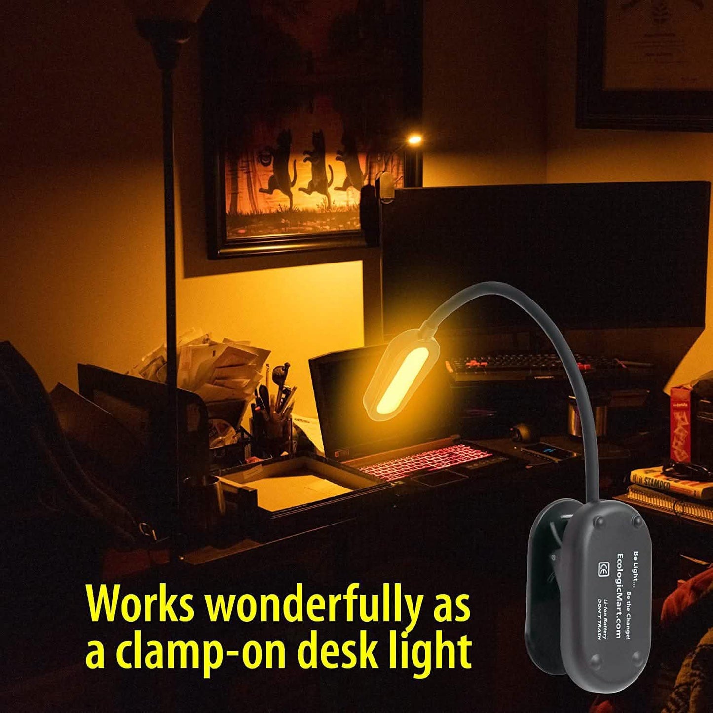 All in One Rechargeable Book Light Kit DailySale