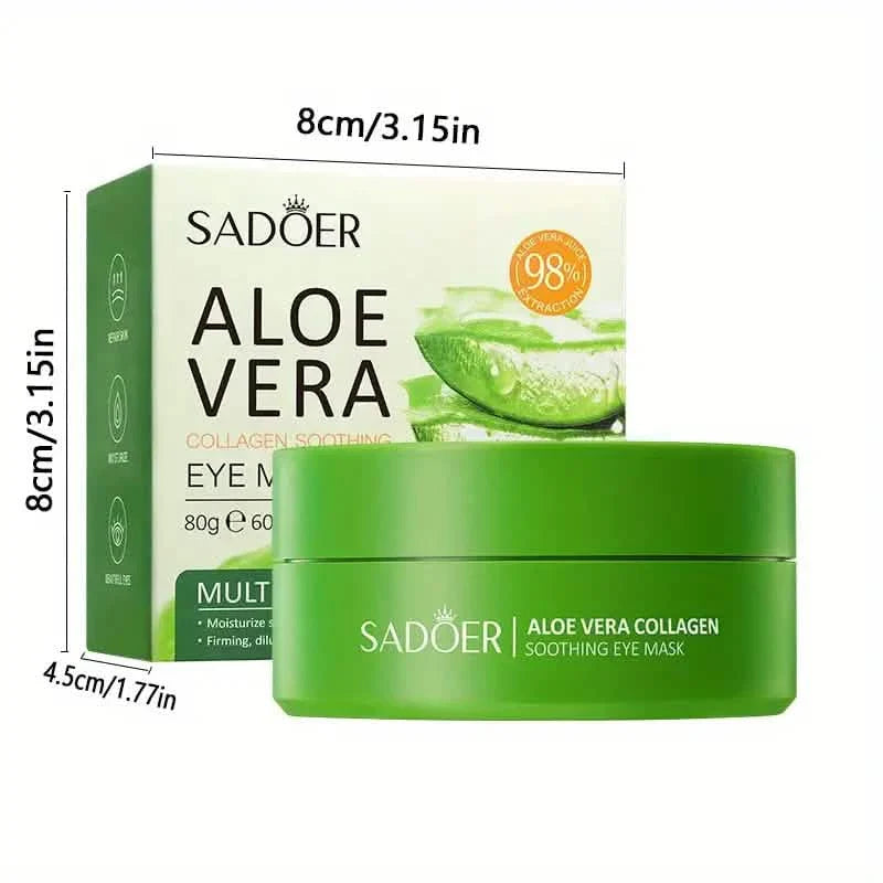 Aloe & Collagen Crystal Eye Mask - Hypoallergenic, Firming Moisturizing Care for All Skin Types DailySale