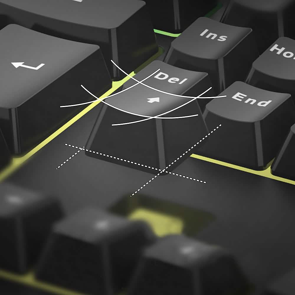 Altec Lansing - M180 Membrane RGB Gaming Keyboard - Multi-Color DailySale