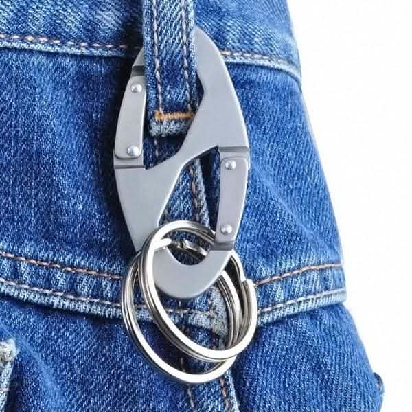 Aluminum Alloy Key Chain Ring Hook Holder Outdoor Calabash Keychain Camping DailySale