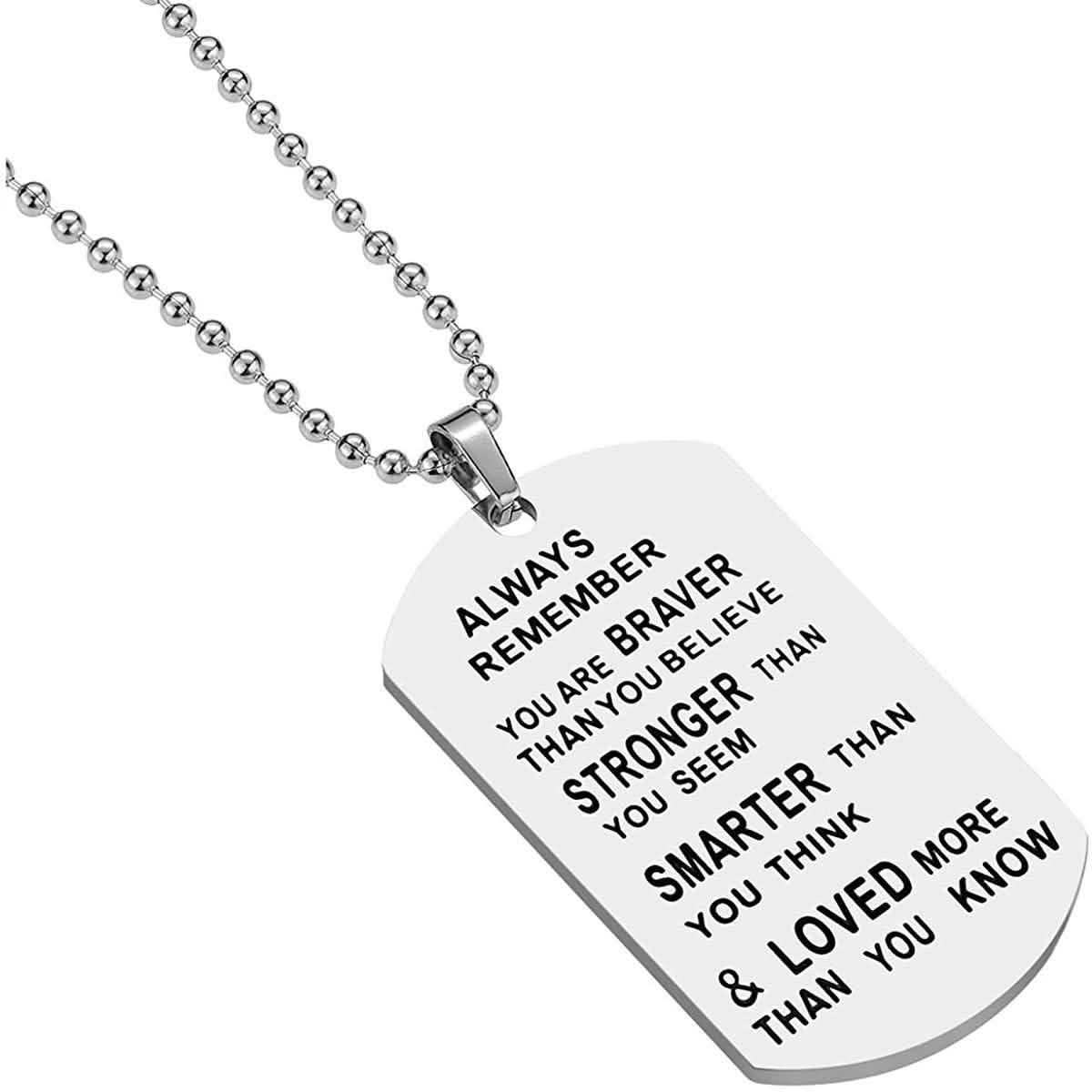 Always Remember You are Braver Than You Believe Pendant Necklace DailySale