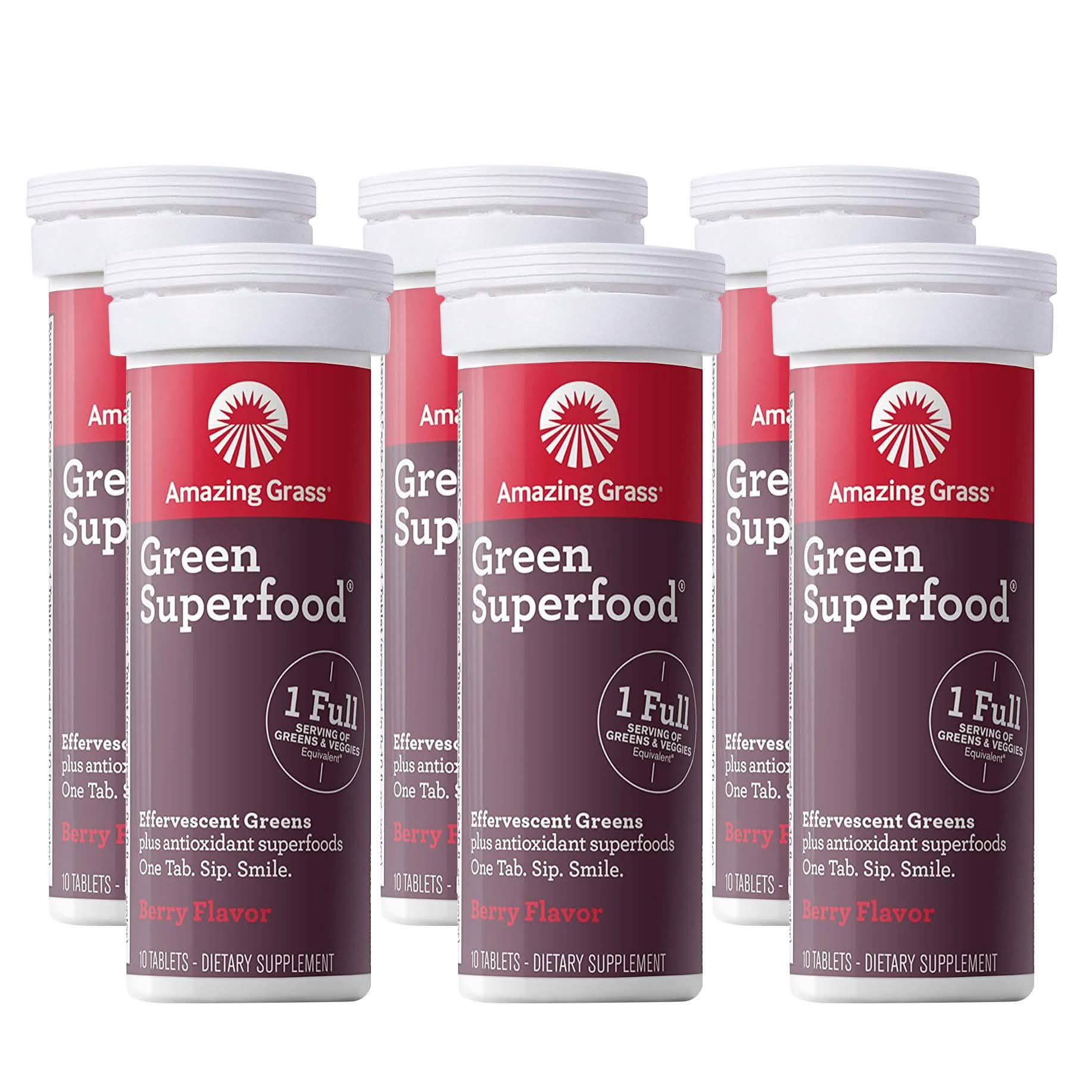 Amazing Grass Green Superfood Water Flavoring Tablet with Antioxidants and Alkalizing Greens DailySale