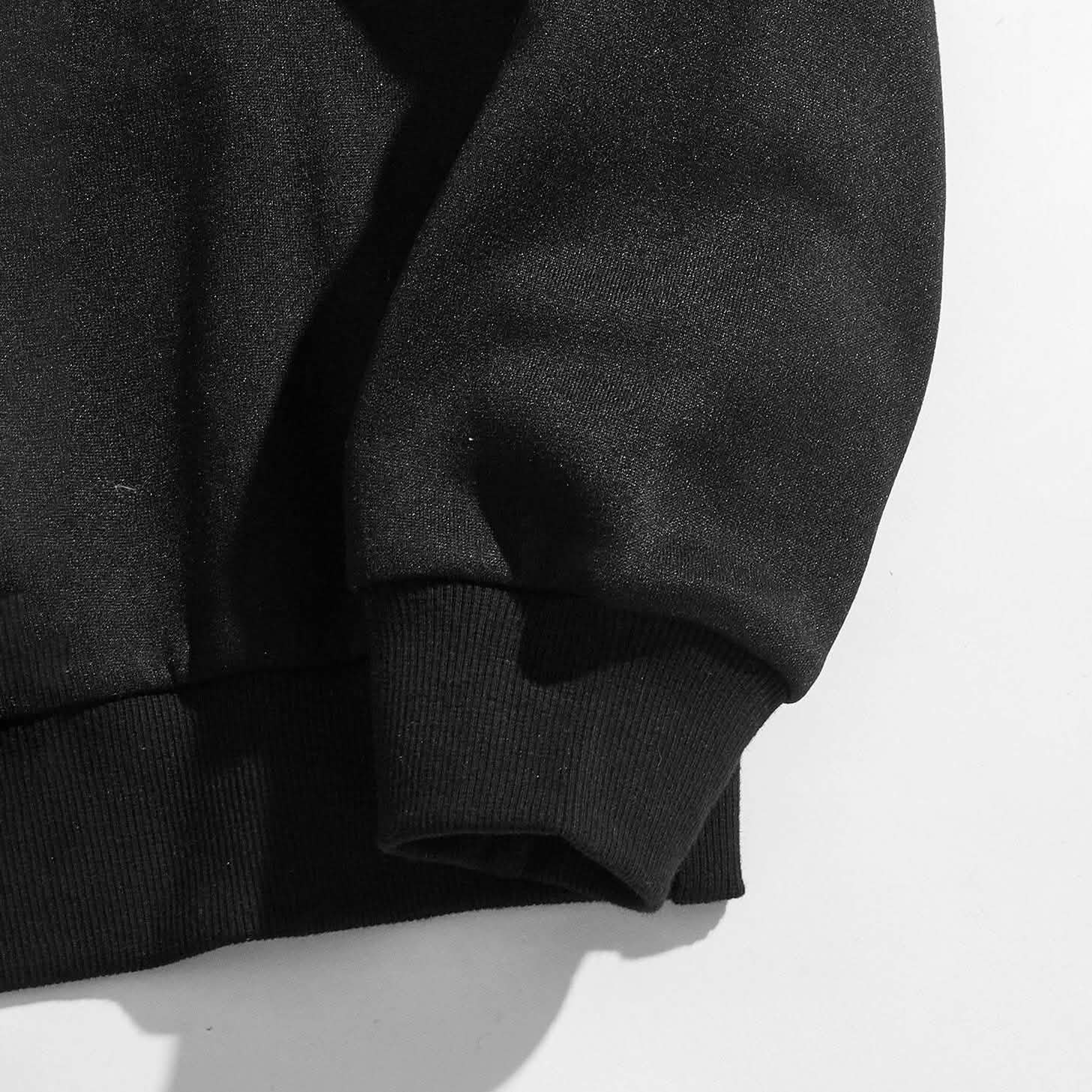 Angel and Letter Graphic Oversized Thermal Sweatshirt DailySale