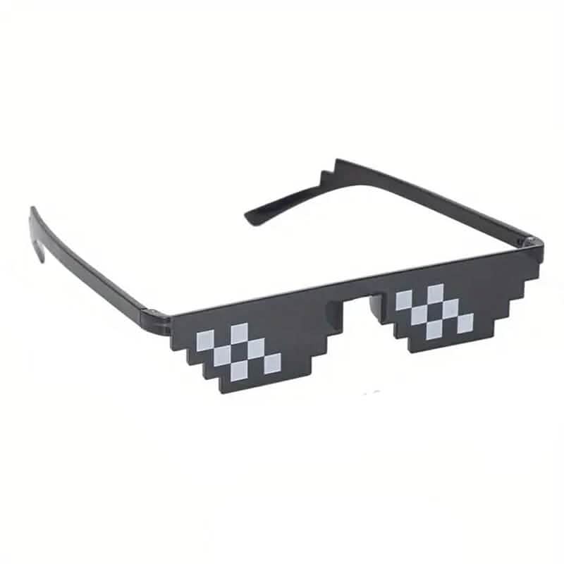 Anime Pixel Mosaic Funny Party Glasses DailySale
