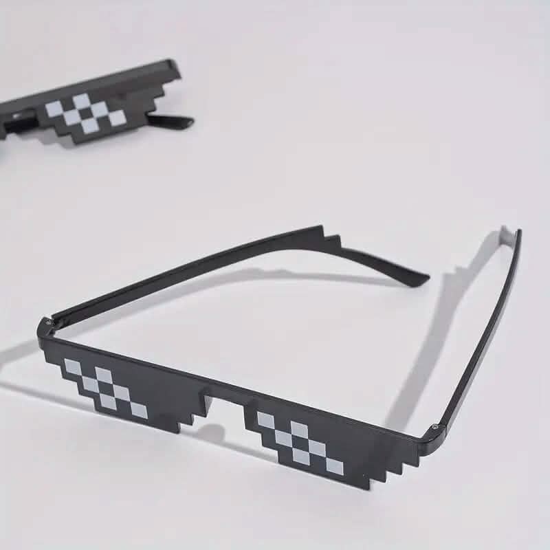 Anime Pixel Mosaic Funny Party Glasses DailySale