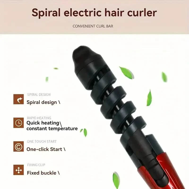 Anti Scald Spiral Curlers, Inner Button Wavy Curlers, Large Curls and Perm DailySale