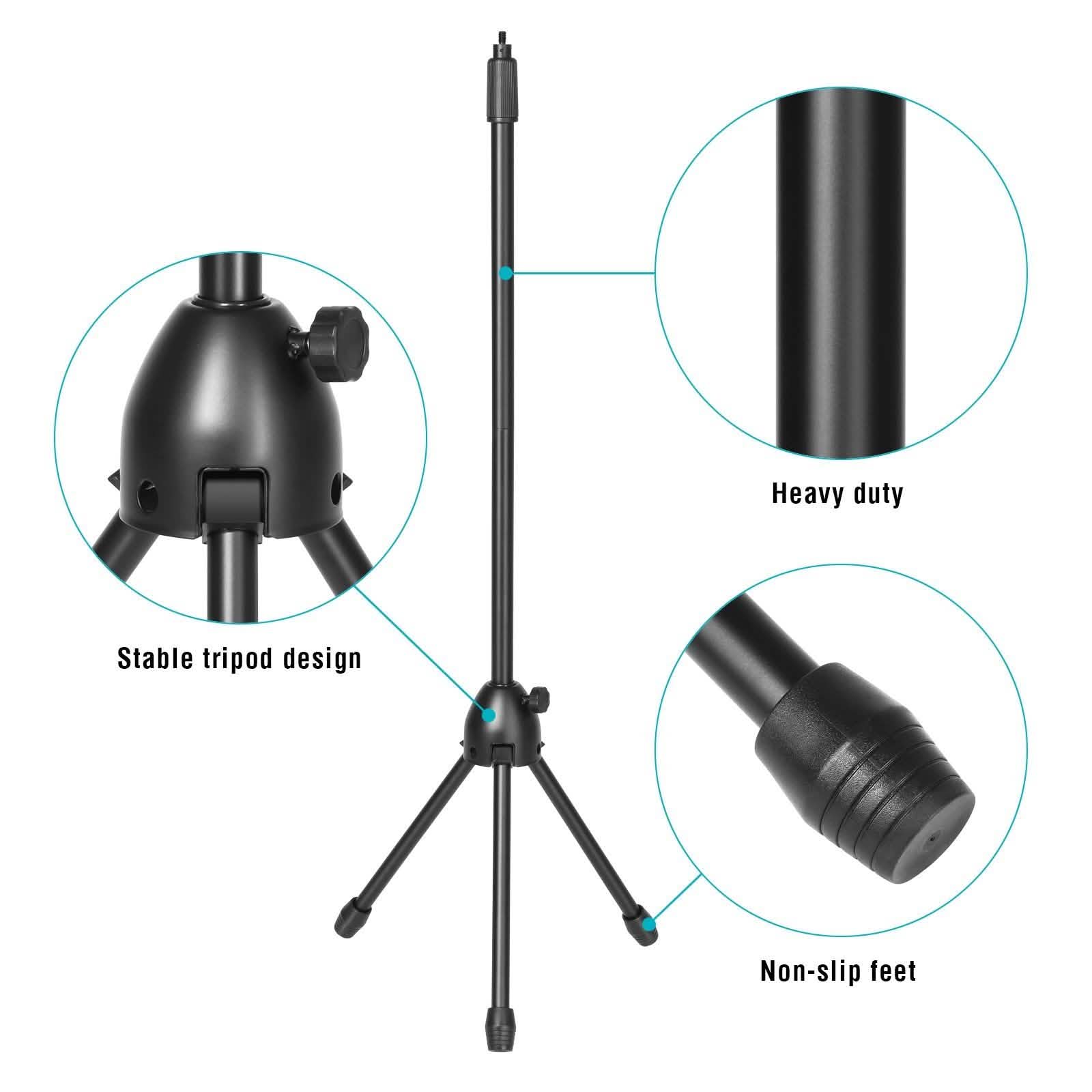 Anti-slip Tripod Condenser Microphone Stand DailySale
