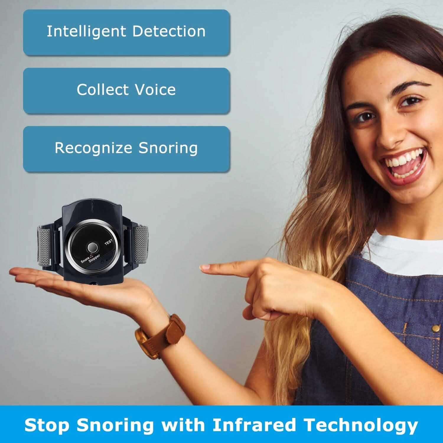 Anti-Snore Infrared Wristband with Conductive Film DailySale