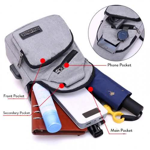 Anti-theft Sling Backpack With Charging Port DailySale