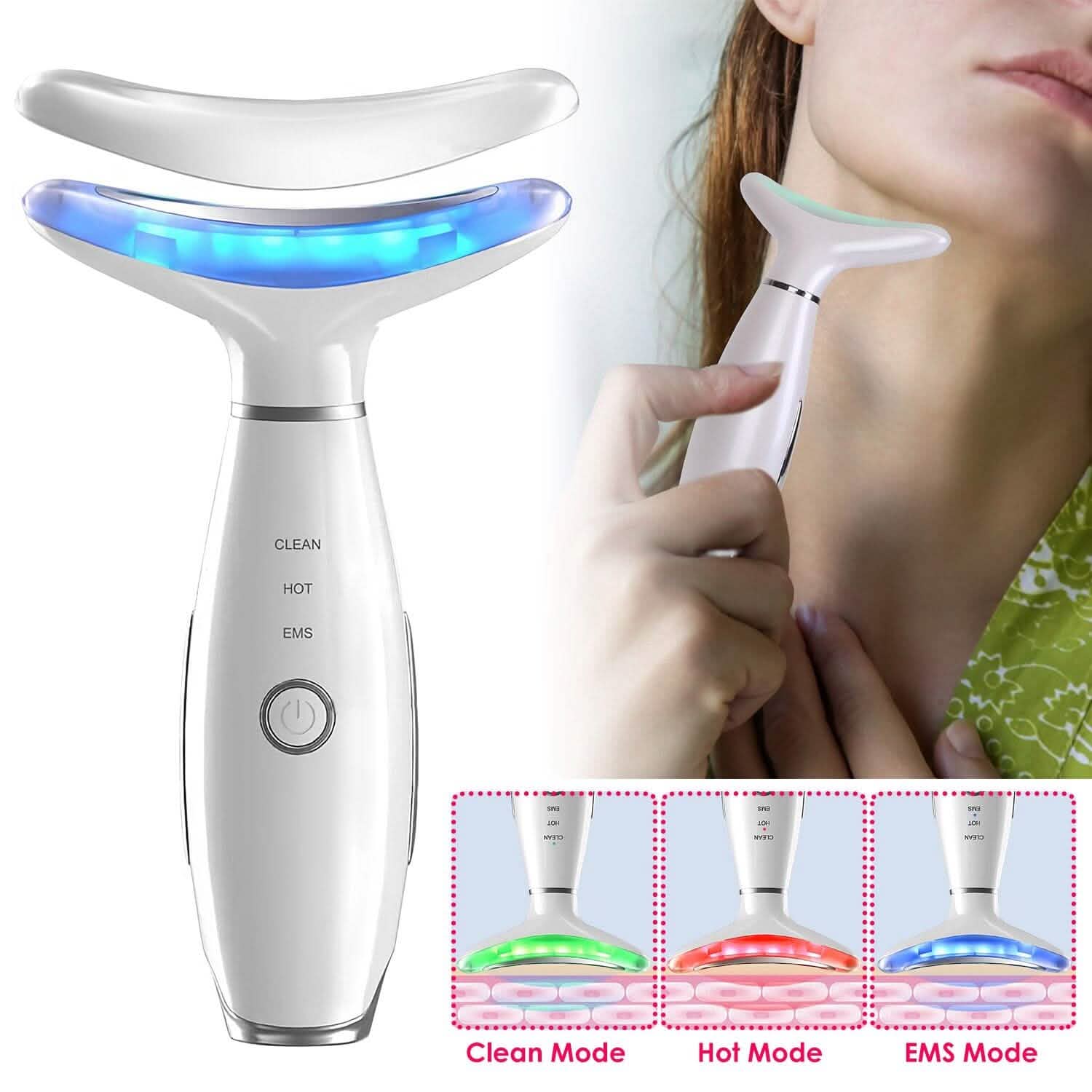 Anti Wrinkles Face Neck Massager Double Chin Reducer DailySale