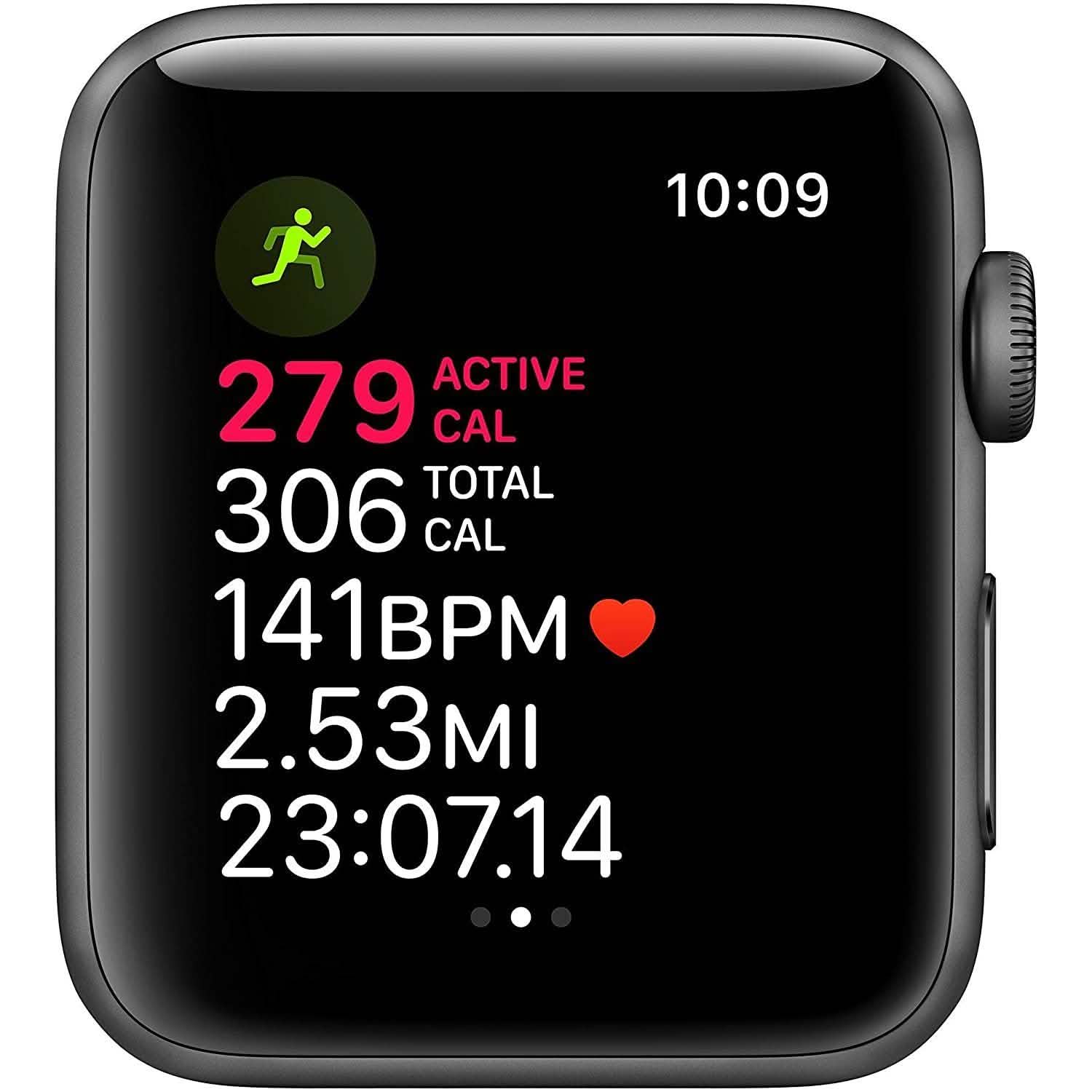 Apple Watch Series 3 GPS 42mm Space Gray Aluminum Case with Black Sport Band (Refurbished) DailySale