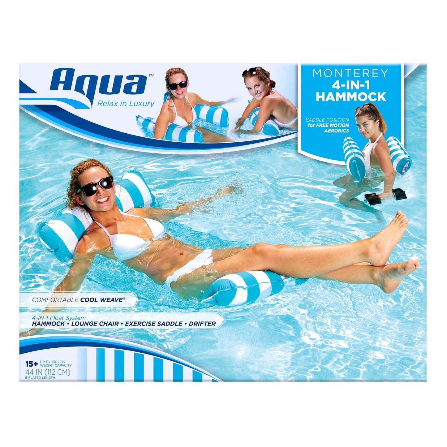 Aqua Leisure 4-In-1 Monterey Hammock Pool Float DailySale