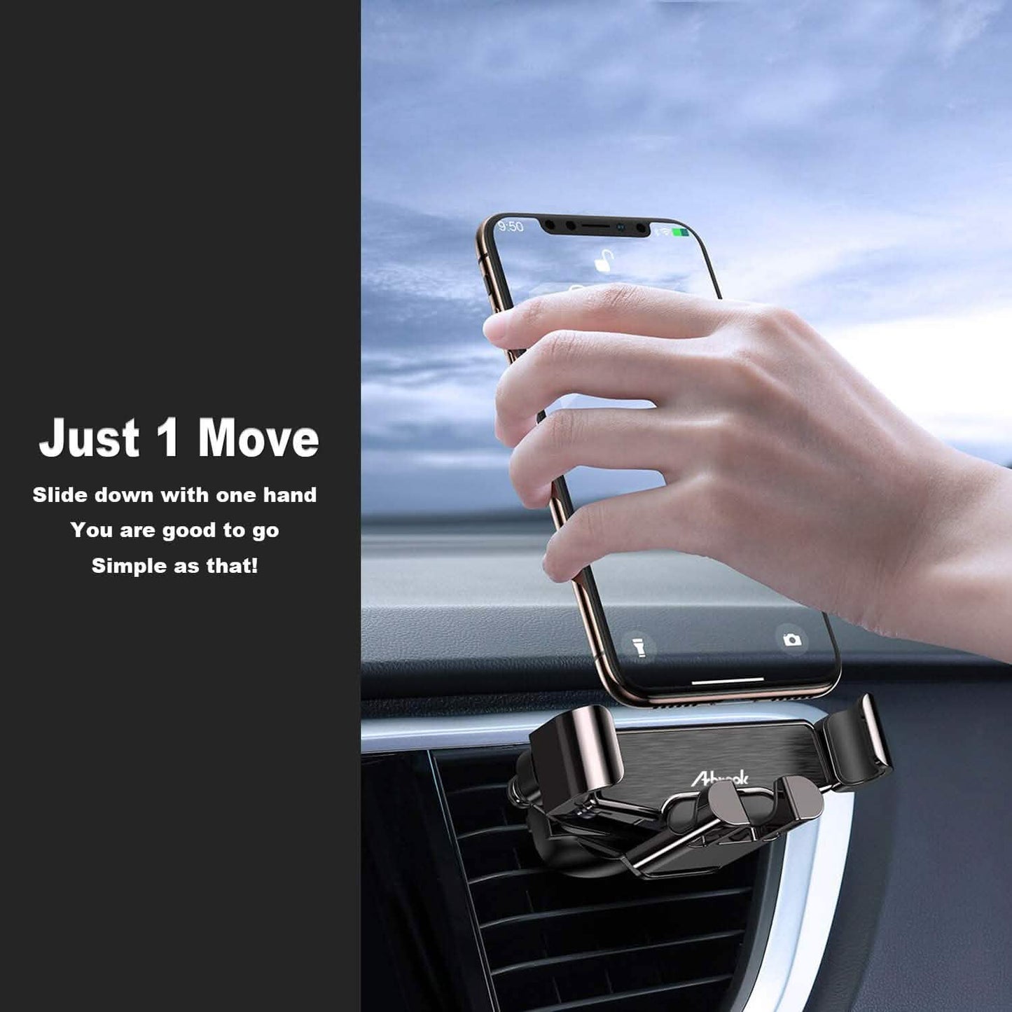 Arbrook Car Phone Mount, Gravity Air Vent Cell Phone Holder DailySale