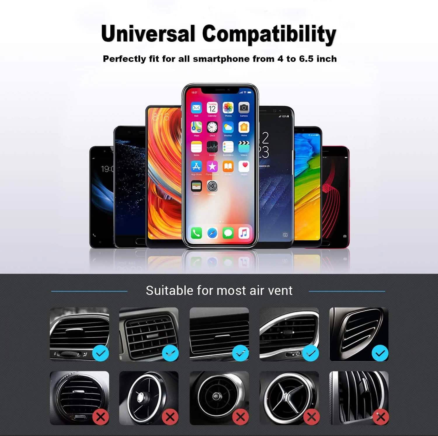 Arbrook Car Phone Mount, Gravity Air Vent Cell Phone Holder DailySale