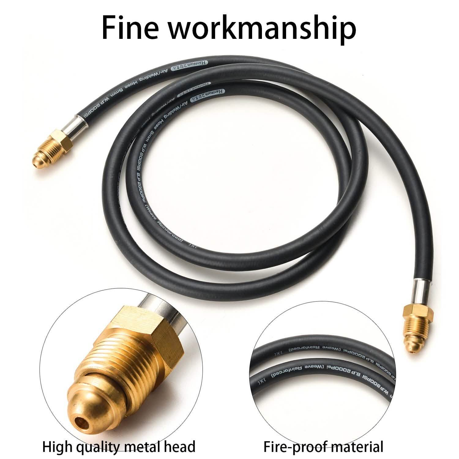 Argon CO2 Flow Meter Regulator Hose Mig Tig UNF5/8, 6.56ft with Inert Gas Fitting DailySale