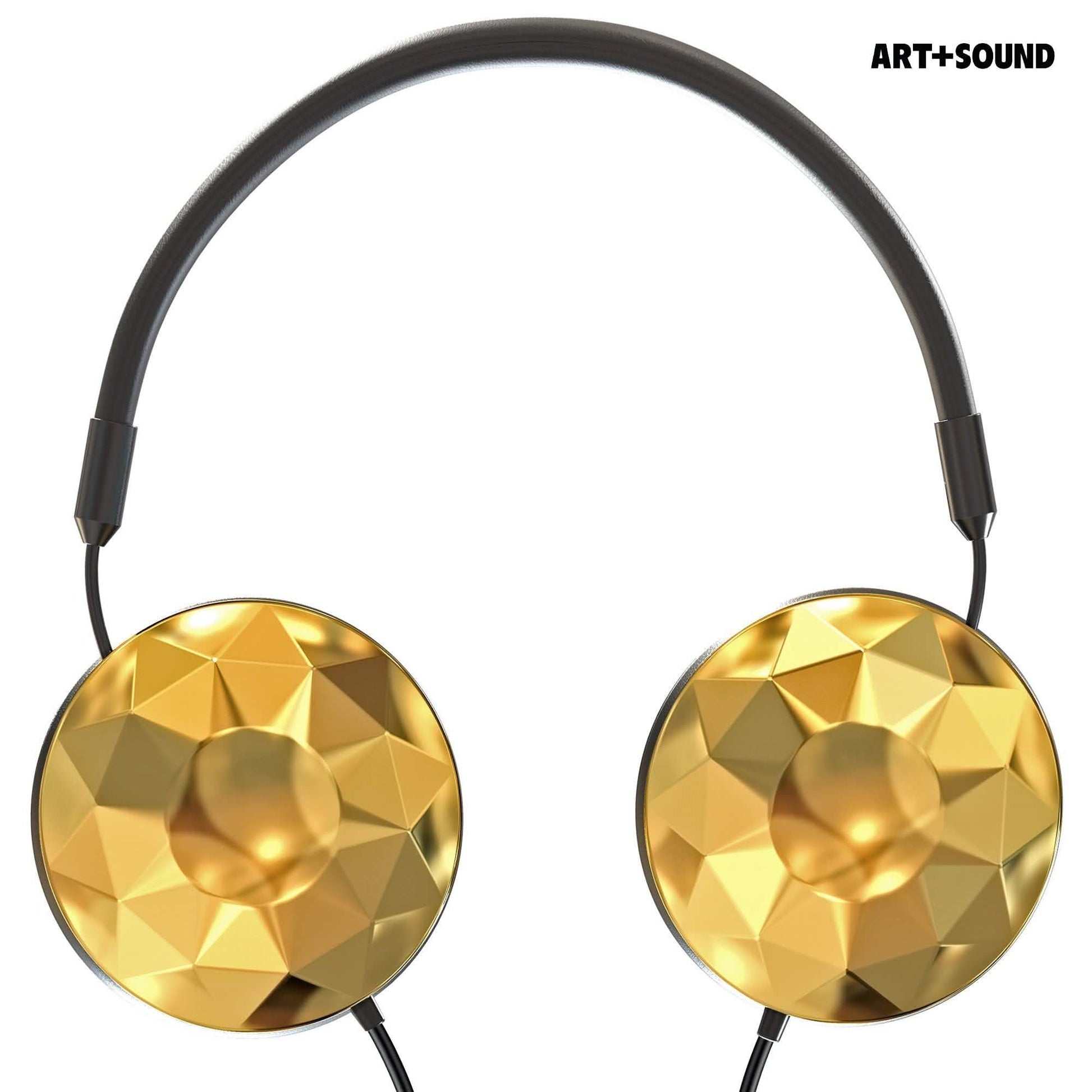 Art & Sound Faceted On-Ear Wired Headphones DailySale