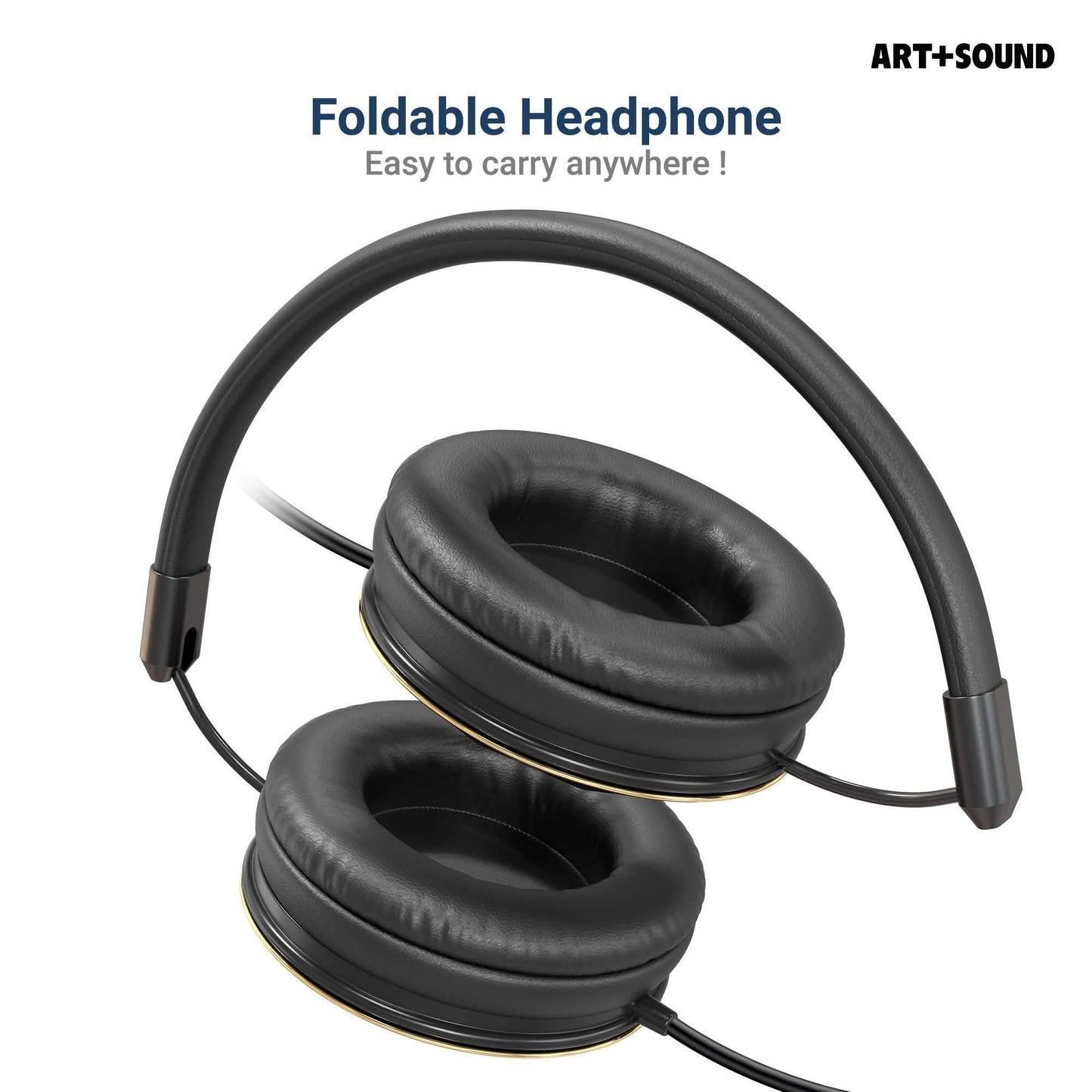Art & Sound Faceted On-Ear Wired Headphones DailySale