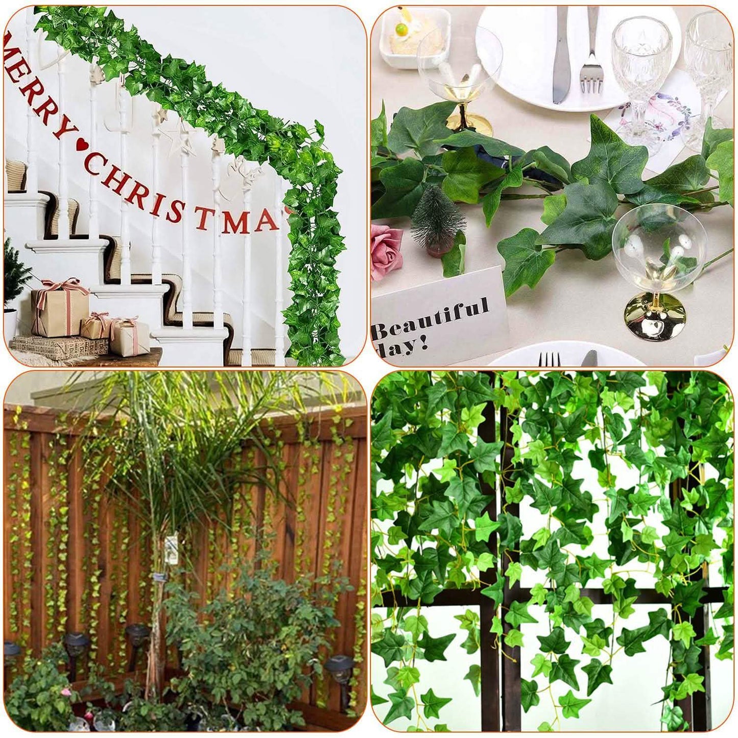 Artificial Ivy Leaves 78.7 Ft. DailySale