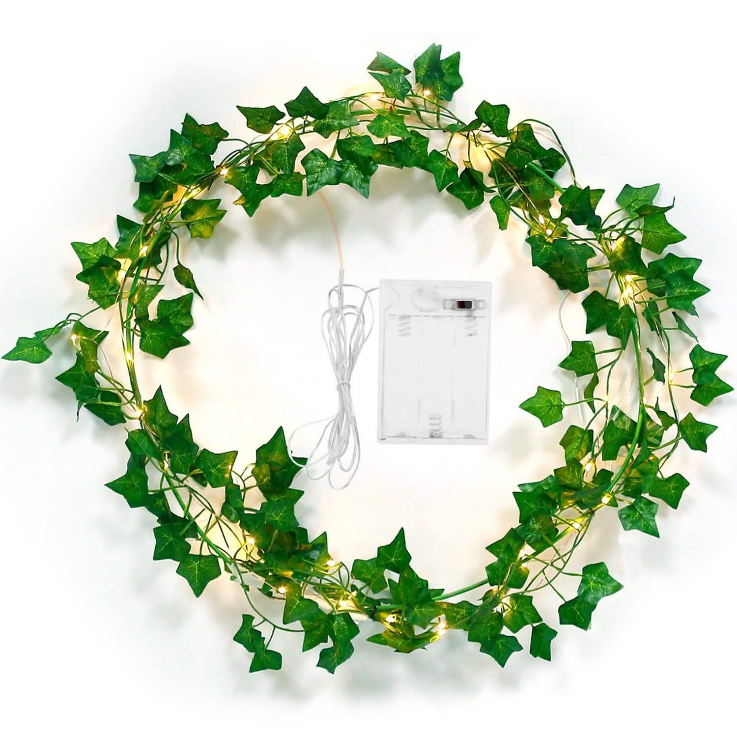 Artificial Ivy Leaves String Lights DailySale