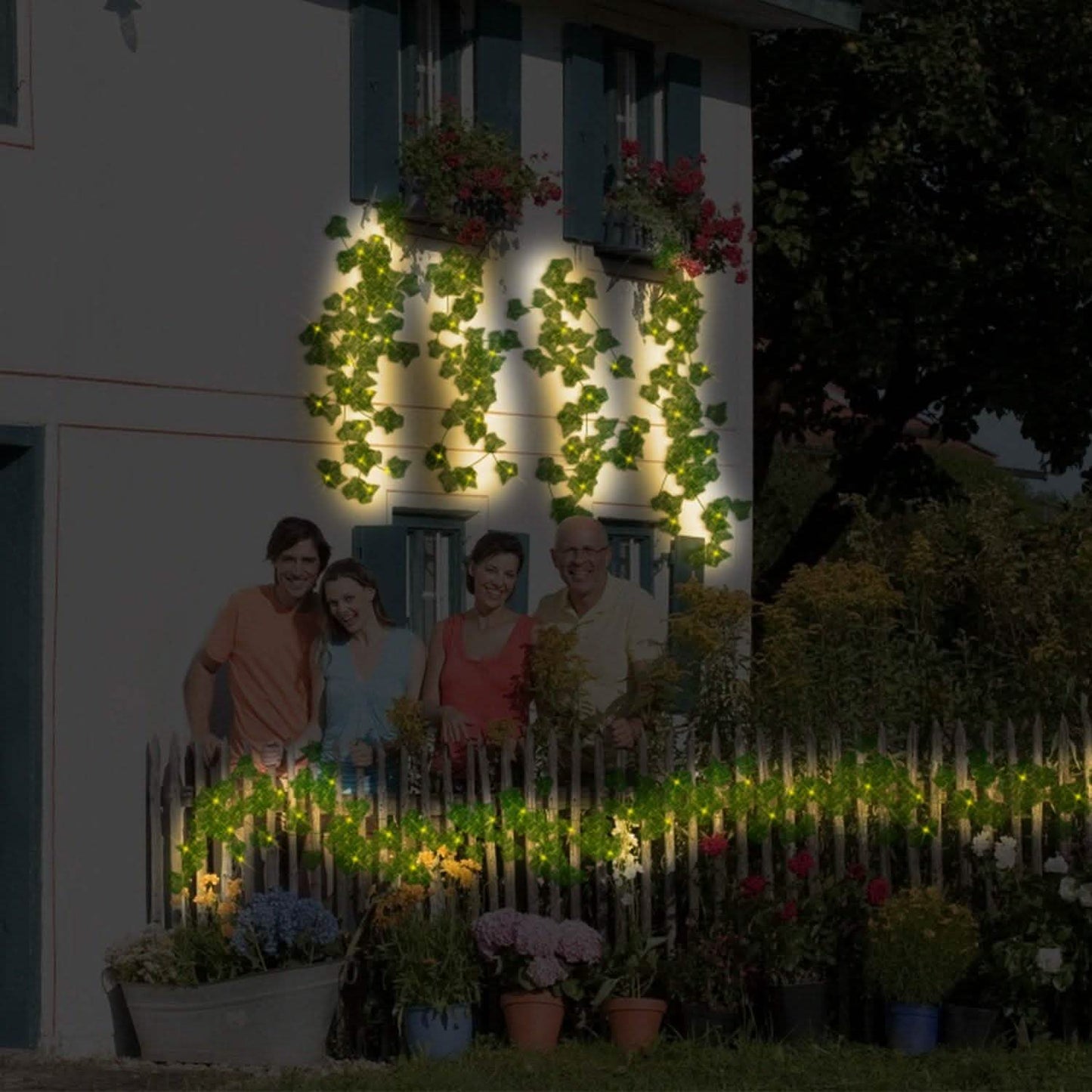 Artificial Ivy Leaves String Lights DailySale