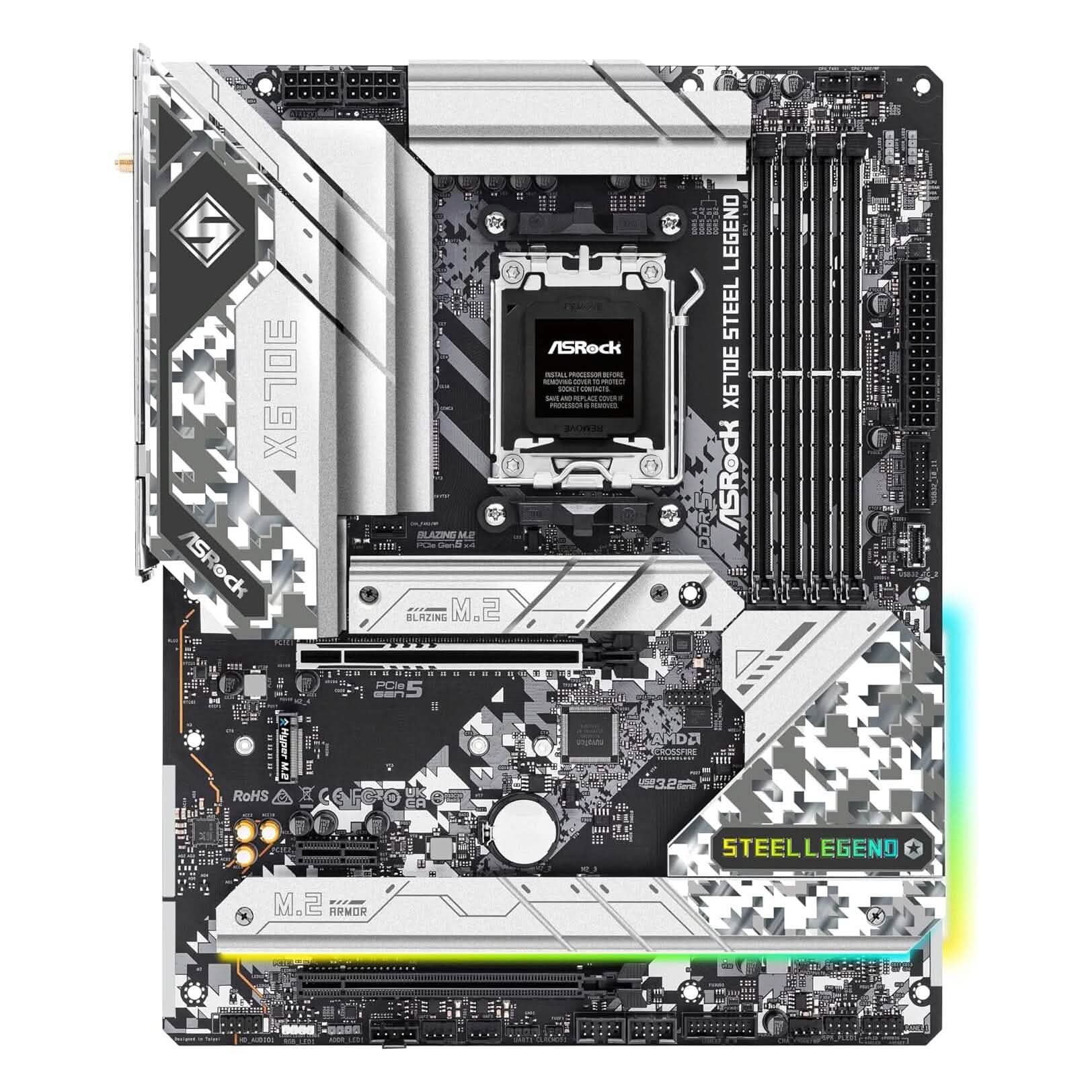 ASRock X670E Steel Legend Support AMD AM5 Ryzen Motherboard (Refurbished) DailySale