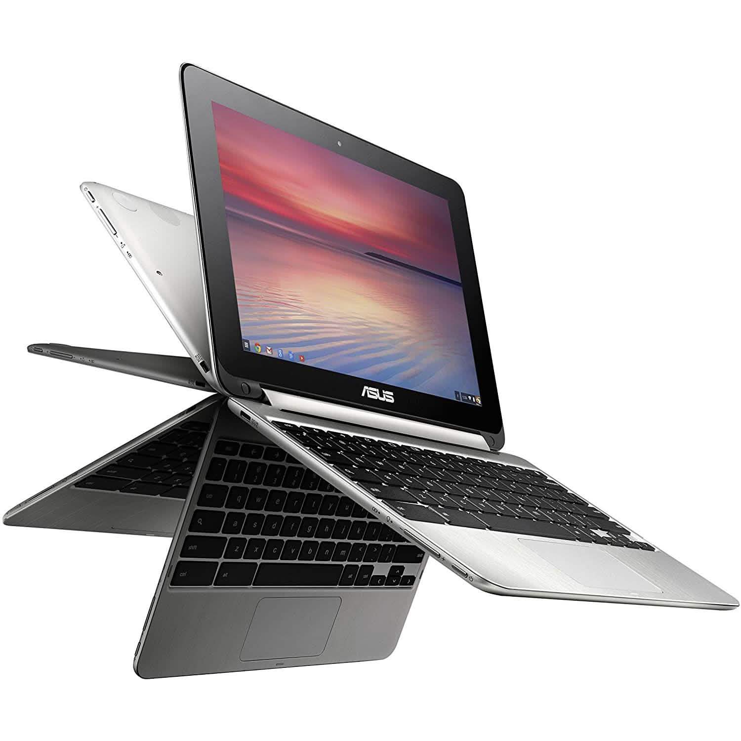 ASUS Chromebook Flip C100P Quad-Core 1.8GHz, 4GB RAM, 16GB SSD (Refurbished) DailySale