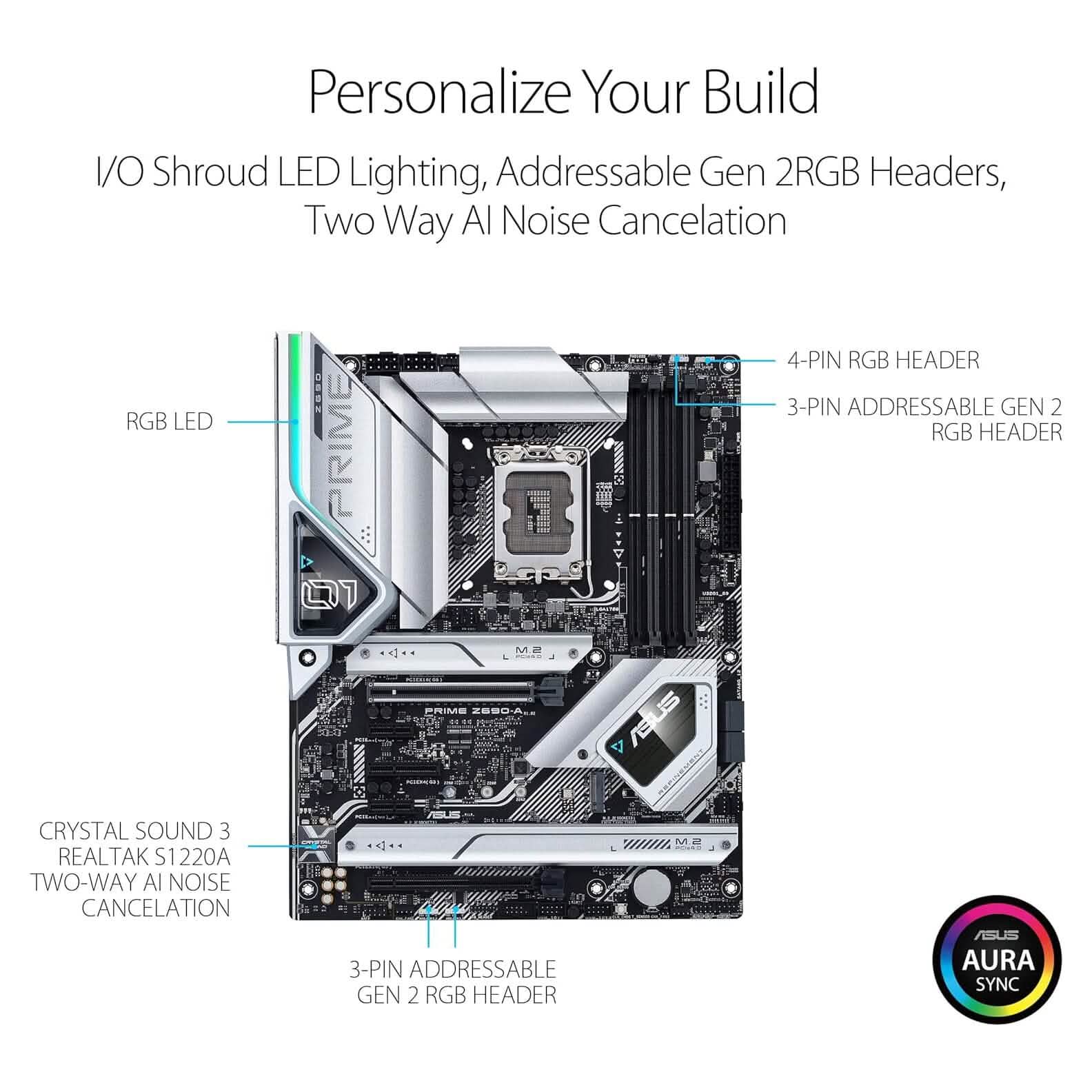 ASUS Prime Z690-A LGA 1700 Intel 12th ATX Motherboard  (Refurbished) DailySale