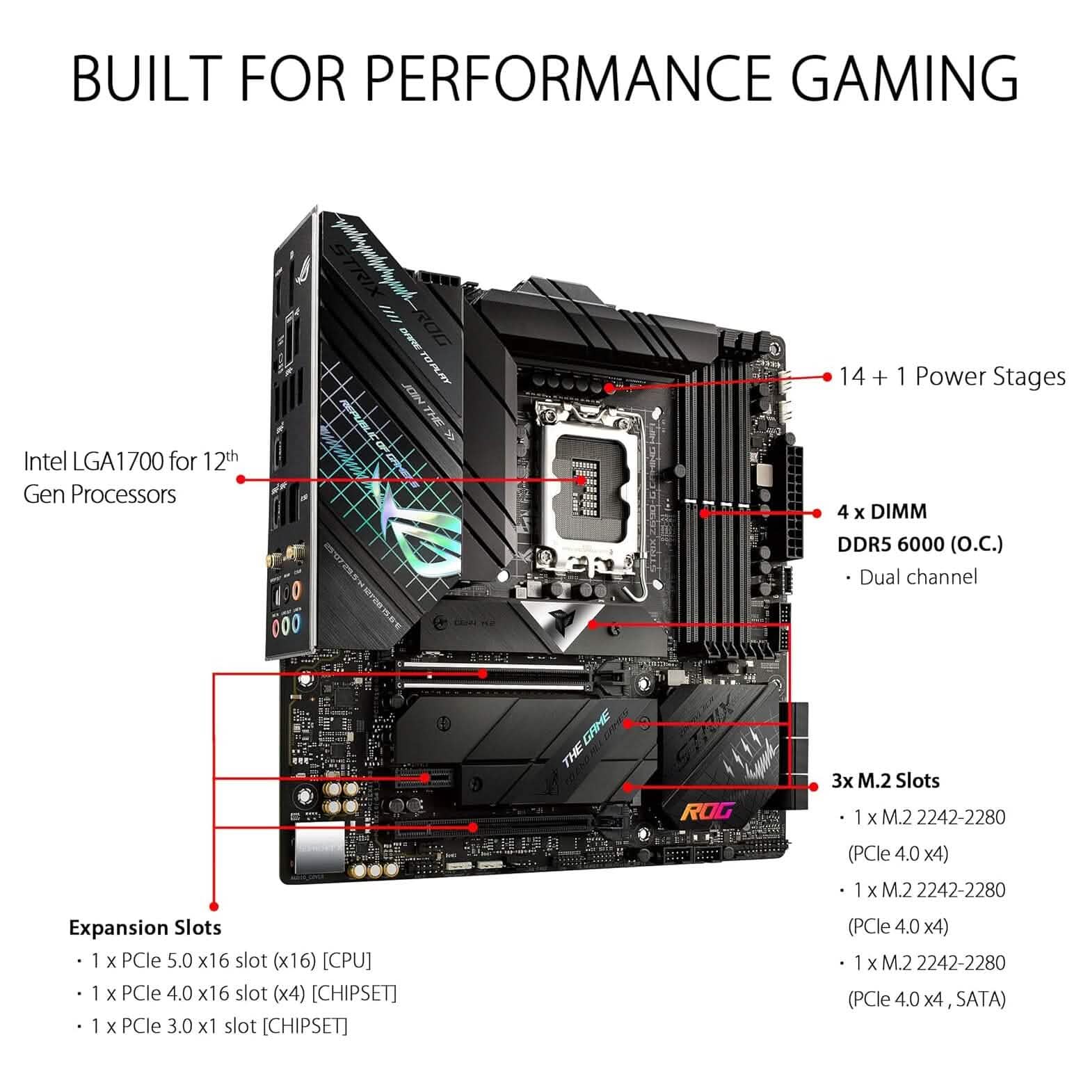 ASUS ROG Strix Z690-G Gaming WiFi 6E LGA 1700 (Intel 12th Gen) (Refurbished) DailySale