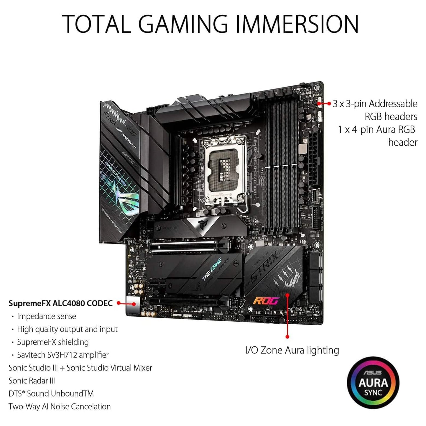 ASUS ROG Strix Z690-G Gaming WiFi 6E LGA 1700 (Intel 12th Gen) (Refurbished) DailySale
