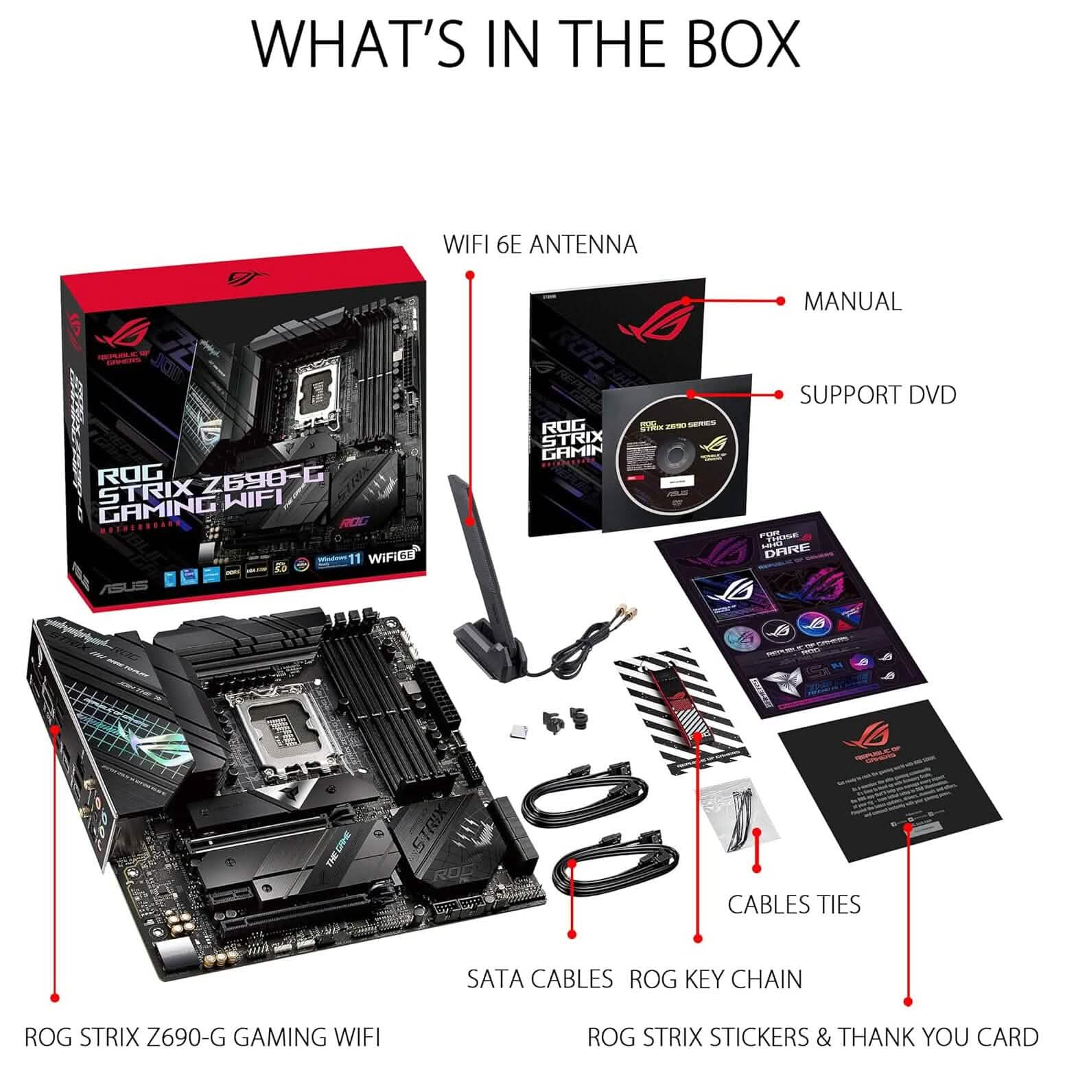 ASUS ROG Strix Z690-G Gaming WiFi 6E LGA 1700 (Intel 12th Gen) (Refurbished) DailySale