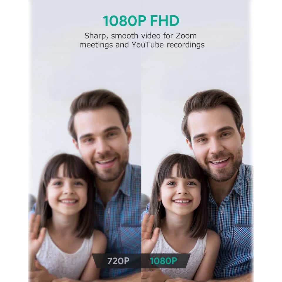 AUKEY 1080P Webcam with Dual Noise Reduction Stereo Microphones DailySale