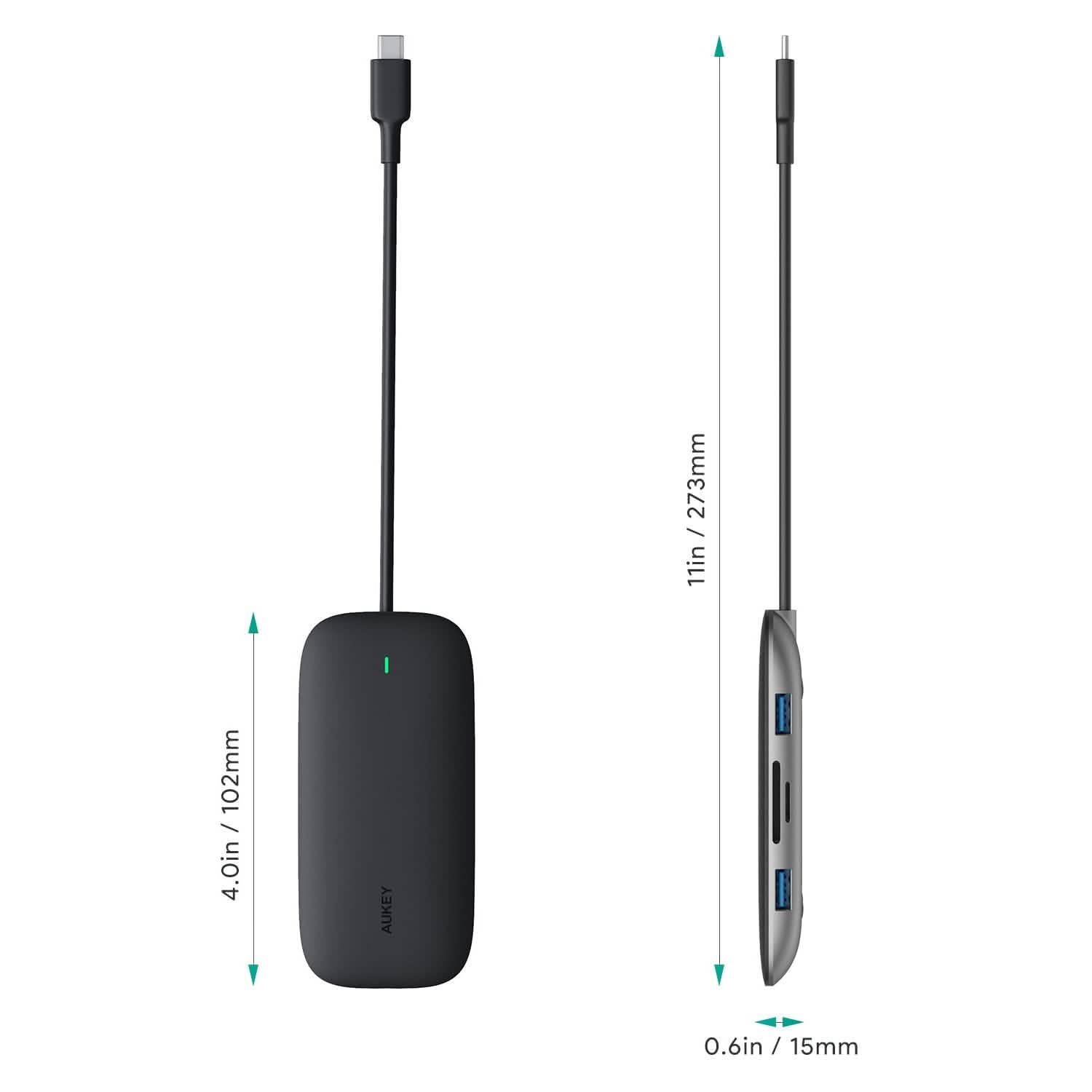 AUKEY CBC71 8 in 1 USB C Hub with Ethernet Port DailySale