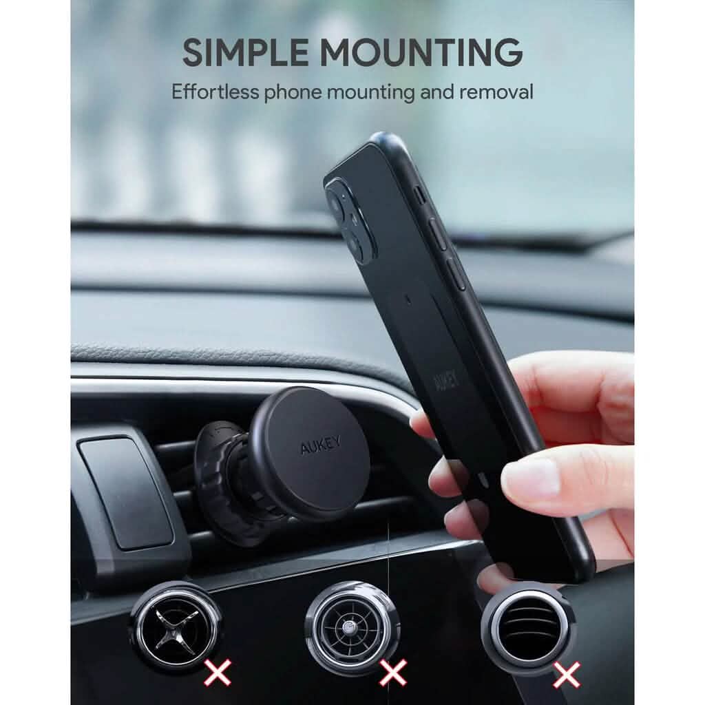 Aukey Phone Holder for Car with Super Magnetic Mount DailySale