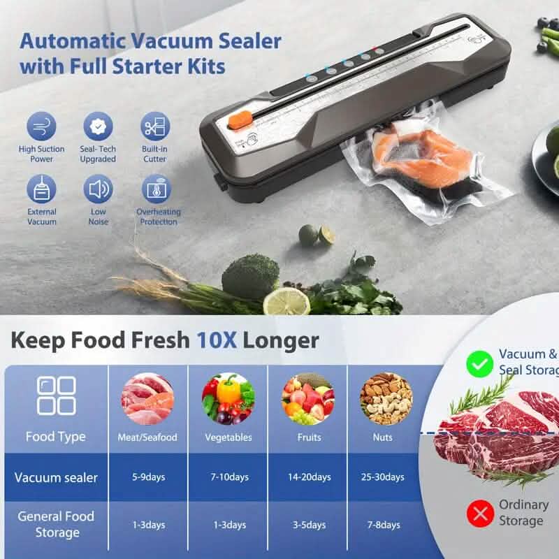 Automatic Food Vacuum Sealer Bag Bundle Machine DailySale