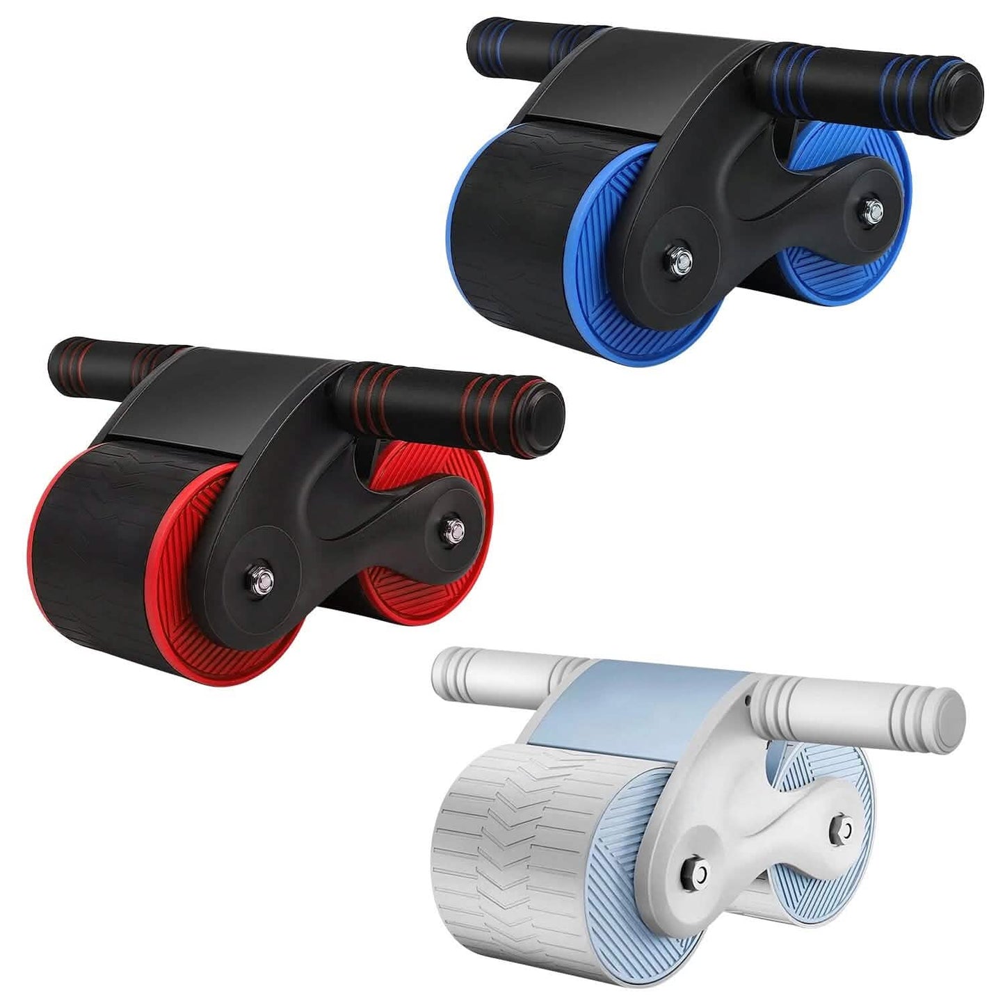 Automatic Rebound Anti-Slip AB Roller Wheel with Knee Pad Holder DailySale