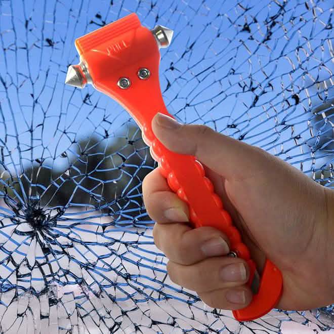 Automotive Emergency Hammer with Seat-Belt Cutter DailySale