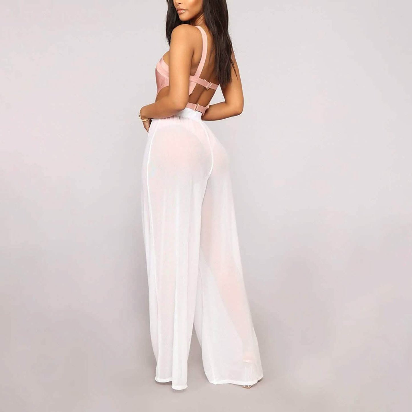 Awoscut Women See Through Sheer Mesh Pants DailySale
