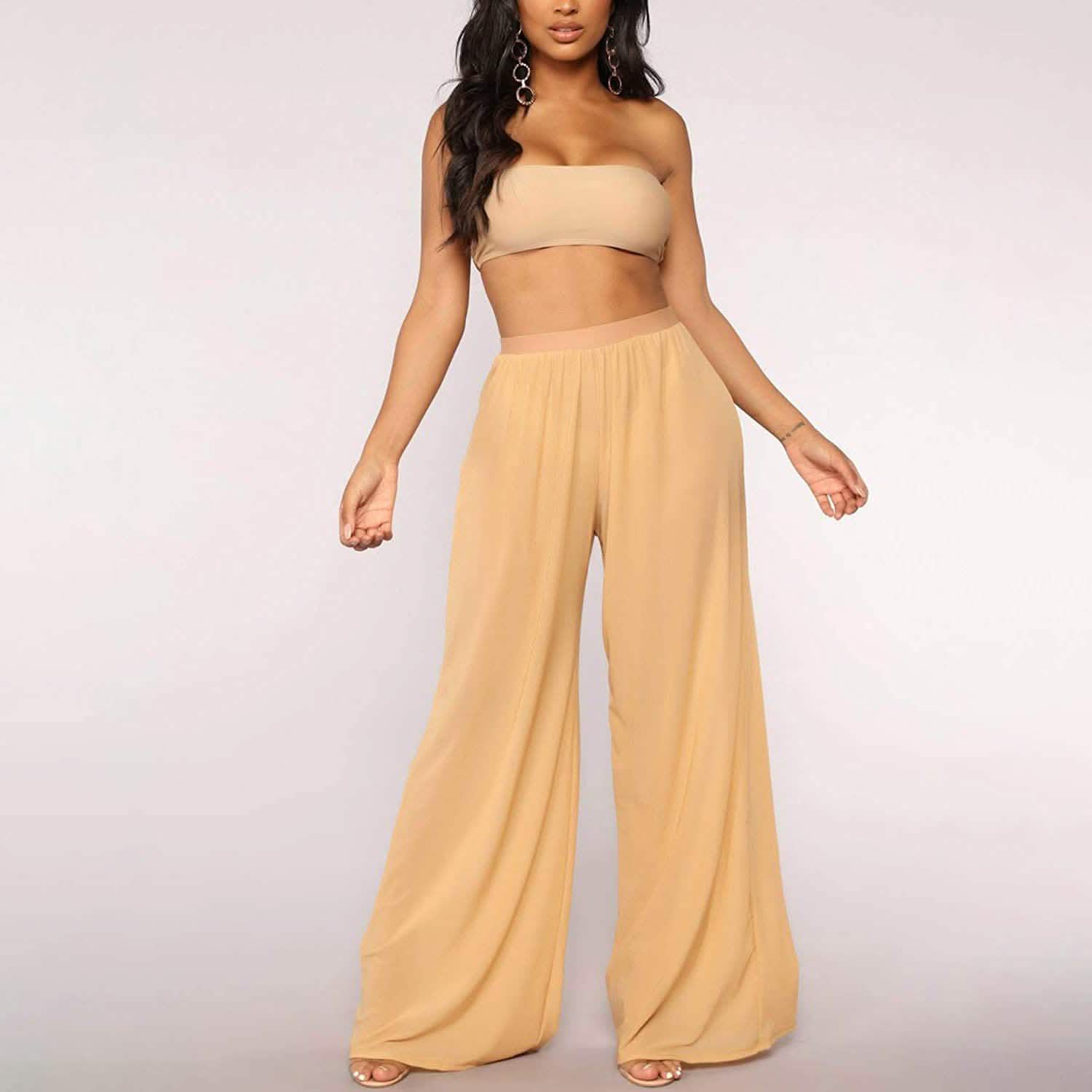 Awoscut Women See Through Sheer Mesh Pants DailySale