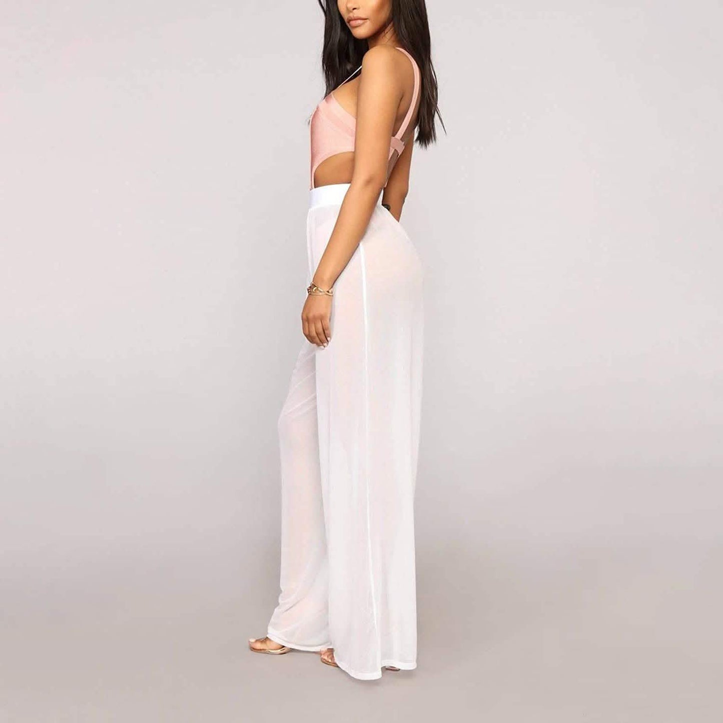 Awoscut Women See Through Sheer Mesh Pants DailySale