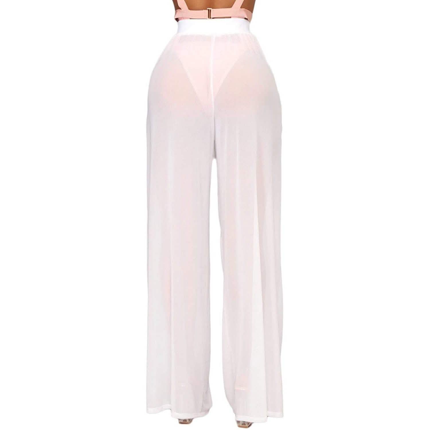 Awoscut Women See Through Sheer Mesh Pants DailySale